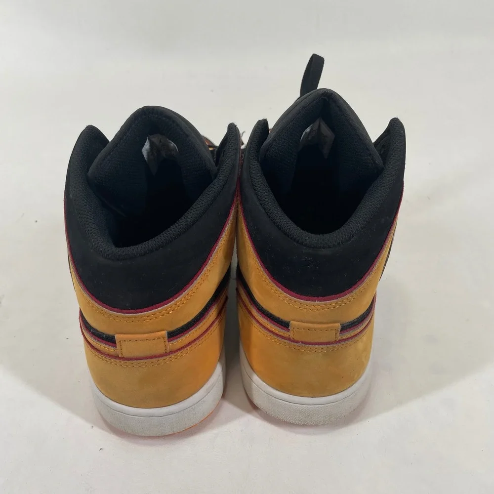 Nike Air Jordan 1 Mid SE Black Orange FJ4923-008 Mens 11.5
